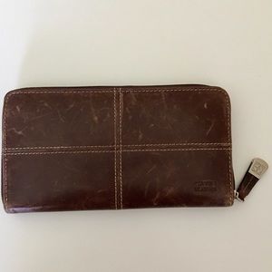 Giani Bernini Brown Genuine Leather Wallet